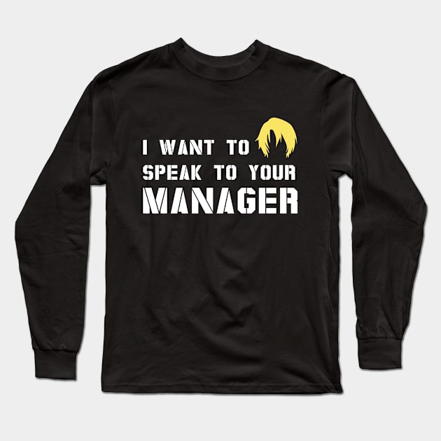 Manager Karen Meme Memes Speak Funny Haircut Long Sleeve T-Shirt by Mellowdellow